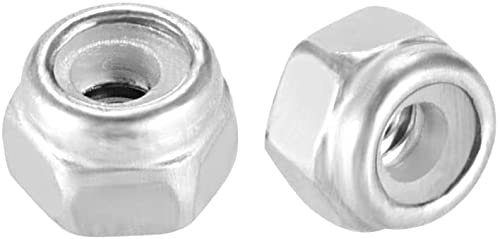 XYWHPGV M2 x 0,4 mm Sechskantmuttern mit Nyloneinsatz, Edelstahl 304, glatte Oberfläche, Packung mit 20 Zoll(181a1 704df 84fbc 3ccba 68b46 41d41