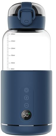 YuWangg Scaldacqua portatile, riscaldatore d'acqua portatile per formula bambino, capacità di 300 ml, riscaldatore biberon Nomade senza fili, facile da trasportare e adatto ai viaggi
