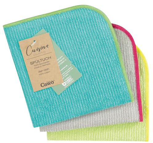 Cawö Spültücher Trio 550 3er Set türkis/Pistazie - 14