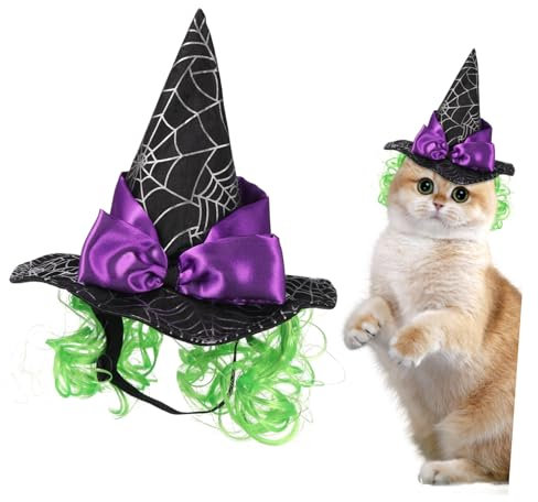 Supvox Halloween Hexenhut Haustier Kopfbedeckung Für Katze Hund Welpe Lustig Bequem Und Stilvoll