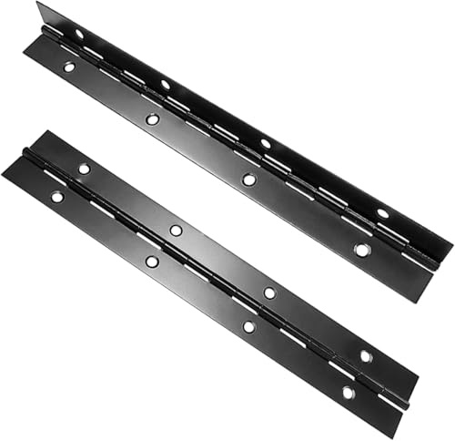 Ceeyoll 2 Piezas bisagro, Bisagra de Acero Inoxidable Larga, para Gabinetes, Puertas de Armario, Pianos, Barcos, Incluye Tornillos y Destornillador