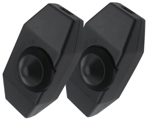 HOUDERCO Dimmer Per Luci a Led Manopola Rotante 220v, Regolatore Di Luminosità Led Mini Per Lampade Da Tavolo, Set 2 Pezzi Per Illuminazione Domestica e Lettura