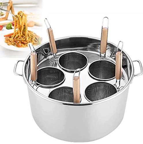 MRKU Pentola per Spaghetti in Acciaio Inossidabile, pentola per zuppa, utensile da Cucina per Cucina Domestica e Ristorante