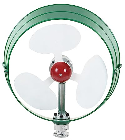 Hamwesh Generador de Turbinas Eólicas de 300W, Imán Permanente con Controlador de 360 ​​grados Ajuste Automático Turbina Eólica para Monitoreo Doméstico Barco de Vehículos Recreativos (12V)