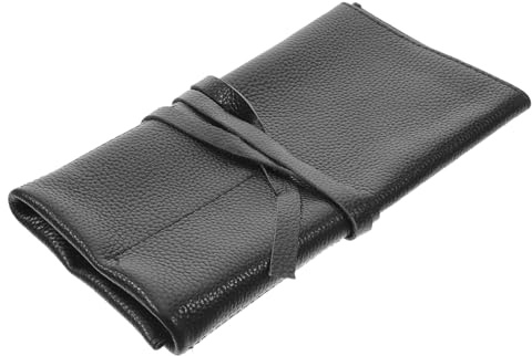 ROMISBABA Custodia da Viaggio per Orologio in Pelle Nera con Chiusura Lampo, Elegante, Leggera e Resistente, per Appassionati di Orologi che Desiderano Protezione Antigraffio