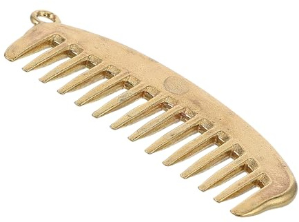 Abaodam Vintage Mini Metallkamm Anhänger Retro Charm Schlüsselanhänger Damen Haarkamm Accessoire Robust und Stilvoll als Geschenk Geeignet