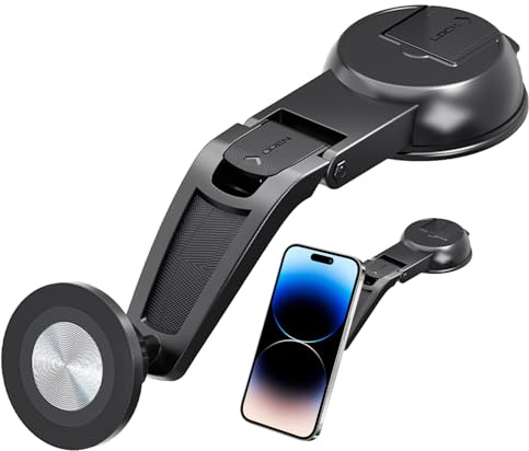 Pruojhw Soporte magnético para smartphone | Soporte ajustable para smartphones en automóviles – Soporte magnético para teléfono móvil para vehículos – para autocaravanas, sedanes, minivans, vehículos