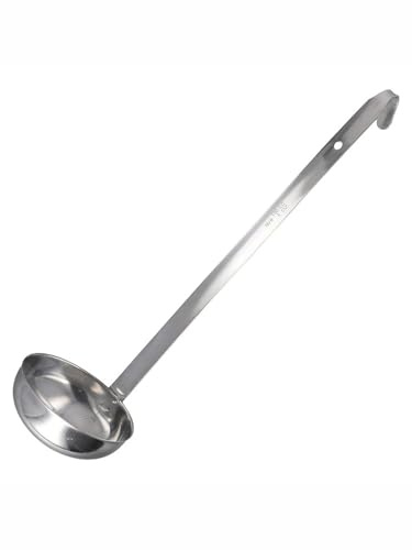 Opatiny Stainless Steel Ladle with Long Handle for Soup, Sauce, Stew Serving - 150ml/180ml Capacity Kitchen Spoon, Dishwasher Safe & Rust Resistant