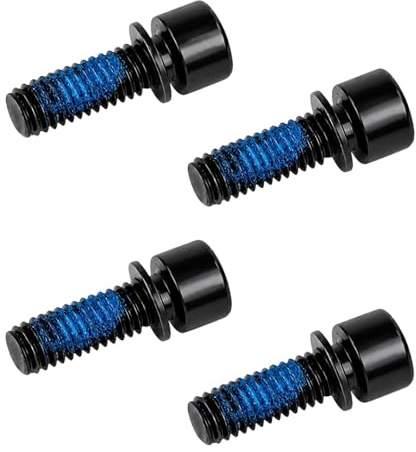 4Pcs M6x18mm Bicycle Caliper Screw, MTB Caliper Hydraulic Disc Brake Caliper Bolt, Black, Ideal for Mountain Bike, Road Bike, Cycling Enthusiasts