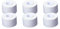 Cawila 6 Rollen Sporttape ECO, weiß, 3,8 cm x 10 m Weiss One Size
