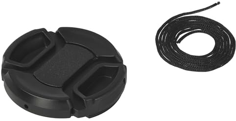 vhbw copriobiettivo universale 40,5 mm per fotocamera - plastica nero, presa interna