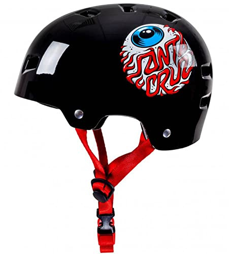 Bullet Santa Cruz Eyeball Youth Helmet - Gloss Black (49-54cm)