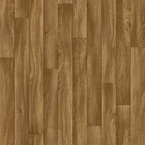 Pacific Forest Oak Wood Effect Vinyl Flooring Lino (2m x 4m)