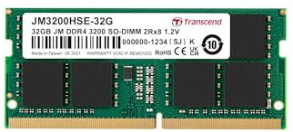 Transcend SO-DIMM Módulo de Memoria 32GB DDR4 3200MHz - JM3200HSE-32G