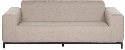 Trendy Sofa Polsterbezug beige schwarzes Gestell indoor&Outdoor Rovigo