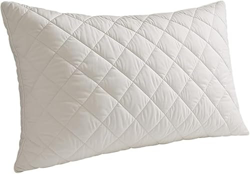 Nod Off Pillows Hotel Quality with Quilted Cover Filled Pillows for Stomach, Back and Side Sleeper, Anti Allergenic Down Alternative Sleeping Bed Pillow (Pack of 1, Medium)