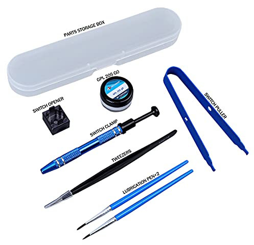 7 pcs Keyboard Lube Kit with Switch Opener/Switch lube 205G0 /Switch Puller for DIY Cherry Mechanical Keycap Keyboard Switches