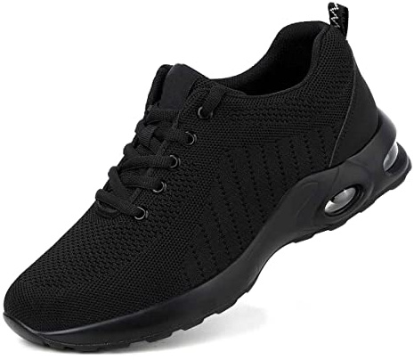YUTCRE Chaussures de Sécurité Homme Femme Travail Chaussure Legere Coussin d'air Baskets de Sécurité Embout Acier (Color : Black, Size : 40 EU)