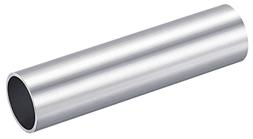 sourcing map 6063 Aluminum Round Tube 25mm OD 22mm Inner Dia 100mm Length Pipe Tubing