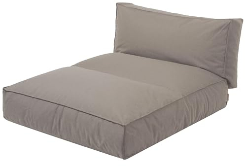 blomus Stay Outdoor Bett | 120 x 190 cm | Farbe Earth | Wetterfest & wasserabweisend | UV-beständig | Hochwertige Sonnenliege mit Stahlbügel für Balkon, Garten & Pool | Premium-Boden