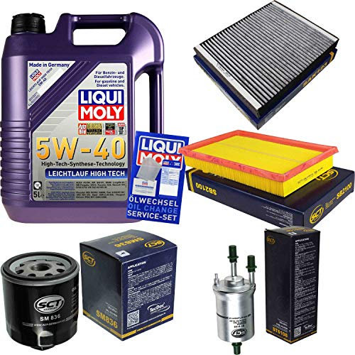 QR-Parts Set 85457040 ST 6108 SAK 123 3864 SB 2100 SM 836 5L Leichtlauf High Tech 5W-40 + SCT-Germany Filterpaket 11235399