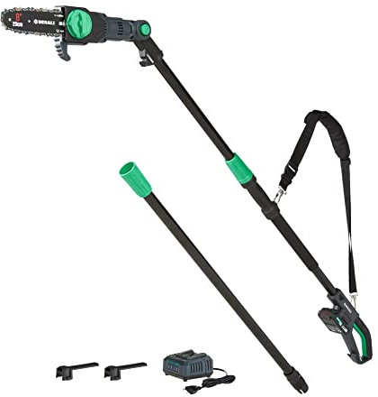 Amazon-Marke: Denali by SKIL Gebürstetes Stangensäge-Set 20 cm (8 Zoll), 18 Volt (20 V MAX), inklusive 2,0-Ah-Lithium-Akku und Ladegerät, Grün
