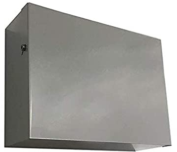 Indoor Outdoors Grey Household Fuse Box Consumer Unit Cover - Lightning Bolt Electricity for Home, New Build Property, Office and Industrial Safe, Secure Stylish (Size B 480x265x130 mm)