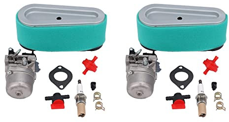 2X Carburatore per Trattorino Tagliaerba 12,5 BriggsandStratton 5-4993 Accessorio Motore