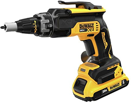 DEWALT 20V Max Drywall Screwgun con (2) baterías de 2Ah y cargador (DCF630D2)