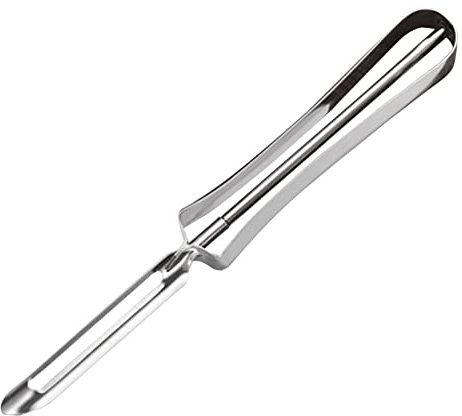 Pelapatate per frutta da cucina in acciaio inox per melone arancia e limone | Pelapatate robuste leggere per verdure, carote, patate, frutta Delr