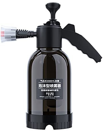 Vaporisateur de mousse de lavage de voiture - 2 L - Bouteille d'eau en mousse - Pression d'air - Arrosoir automatique - Outil de nettoyage de vitres de voiture - Arrosoir en mousse de 2 L