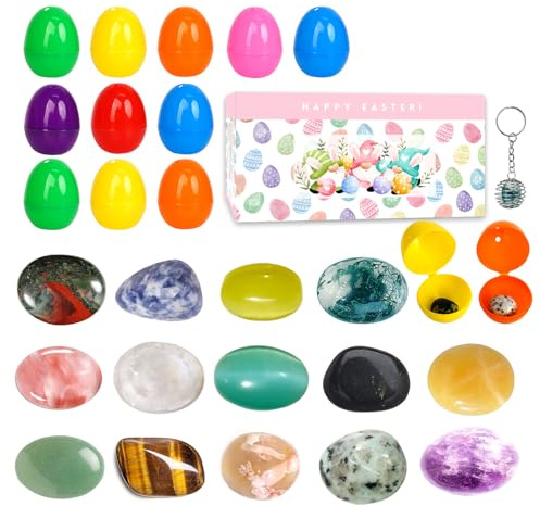 14 Gemstones & Healing Crystals Stones, Natural Minerals, Rock Stone Toys Party Bag, Gifts for Kids & Girls & Boys