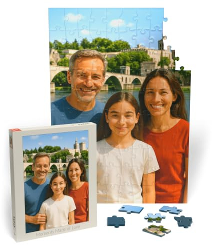 MyPuzzle Personalisiertes Puzzle mit eigenem Bild - 1000/500/200/100 Teile: Gestalte Dein individuelles Fotopuzzle für Geburtstage, Muttertag, Valentinstag & Hochzeiten - 100 Teile (Hochformat).