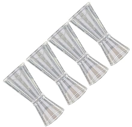 Cabilock 4piezas Accesorio Barman Taza Medidora De Onzas Doble Cabezal Medición Precisa Para Cócteles y Bebidas