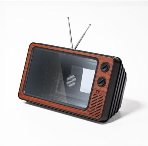 QEOTOH Retro TV Desktop Handy Tragbare Bildschirmlupe für Handy, HD Handy Vergrößerung, Dec Bildschirm