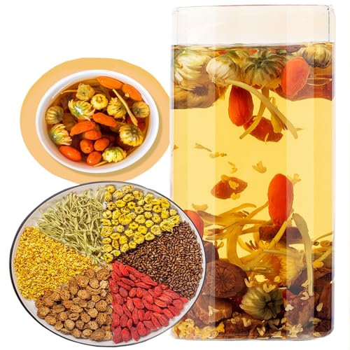 Chrysanthemum goji cassia seed tea 200g Chrysanthemum Cassia Seed Tea Burdock Root Goji Berry Honeysuckle Osmanthus Combination Tea Bag