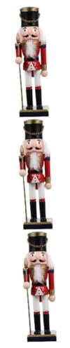 Cabilock 3 Piezas Adorno De Cascanueces Trajes De Niño Muñecas Inflables Decoraciones De Cascanueces Traje Inflable Figuras De Cascanueces De Navidad Muñeca Cascanueces Madera