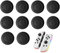 10 Pcs Piezas Agarres para el Pulgar, Cubiertas de Agarre Negro para el Control, Tapas de Joystick de Repuesto Caps, Thumb Grips de Silicona