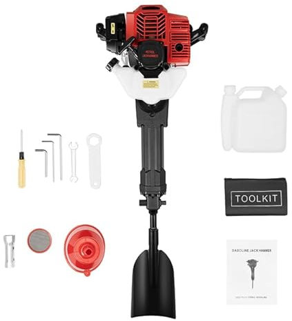 CCAUUB 52CC 2 Stroke Digger, Handheld Gasoline Excavator Garden Tree Digging Machine - Portable Gas Powered Sapling Tree Planting Shovel Portable Excavator Garden Tree Digger for Farm