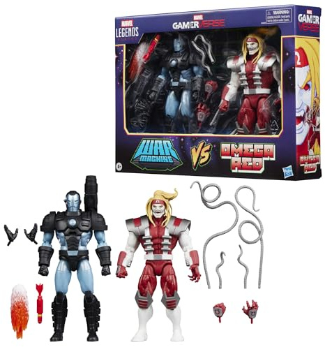 Marvel Legends Series Gamerverse Marvel's War Machine Contre Marvel's Omega Red, Figurines de Collection