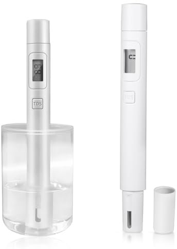 Digital hoher Genauigkeit Wasserqualitätstester, TDS Wasserqualitätstester, PPM Wasserqualitätstester, tragbarer Wasserqualitätsstift, für Trinkwasser, pool, Aquarien, Fischteiche, LCD Display
