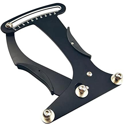 Courtieyeardceastea Misuratore di tensione in metallo per bicicletta, strumento di misurazione per calibrazione dei raggi, facile da usare, colore nero