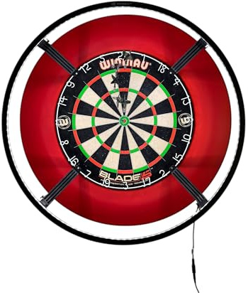 Darttavla belysning I LED darttavla ljus I darttavla belysningssystem (vit med belysning med magnet)