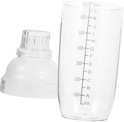 LIFKOME Coctelera De Mano Para Preparar Cócteles Té Con Leche Batidos Vaso Mezclador Coctelera De Plástico Con