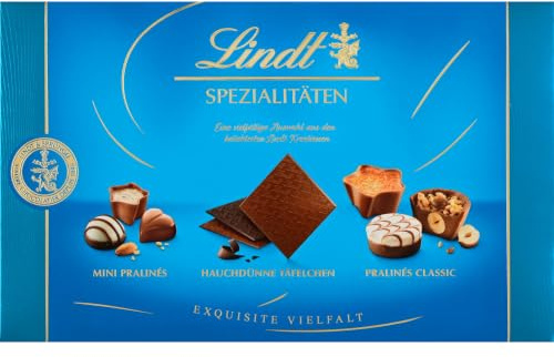 Lindt Schokolade | Spezialitäten Pralinés, 125g Schachtel Pralinen Geschenk