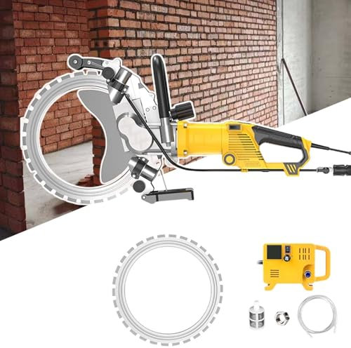 HCAUYNN 5000W Electric Concrete Ring Saw Cutter,Heavy Duty Wall Wet Saw,29cm/39cm Max Depth,for Cutting Concrete, Stone, Bricks, Tiles,AC8500