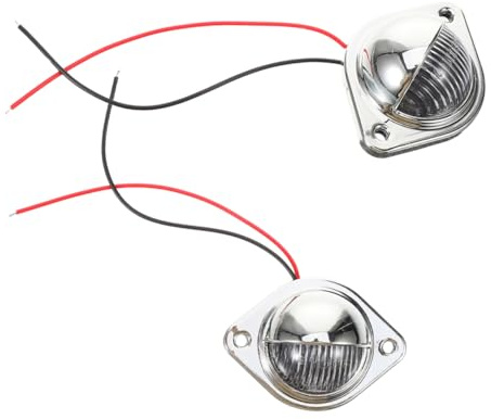 IMIKEYA 2pcs LED License Plate Light High Brightness Car Tag Lamp for Rvs Trucks Shock Resistant Design for Enhanced Visibility and Easy Installation