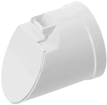 Tubo di drenaggio in PVC, scarico a pavimento, valvola di spostamento con chiusura automatica, 50-160 mm, valvola antiriflusso e antiodore, scarico fossa settica, 75 mm, 1 pezzo