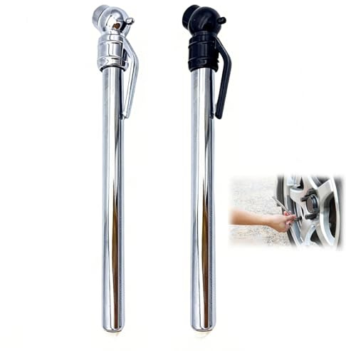 6 Pieces Tire Pressure Gauge,Stainless Steel Portable Tyre Health Air Pressure Pen With Pocket Clip,3 Measurements (±2% Span) For Cars,Motorcycles Trucks Buses