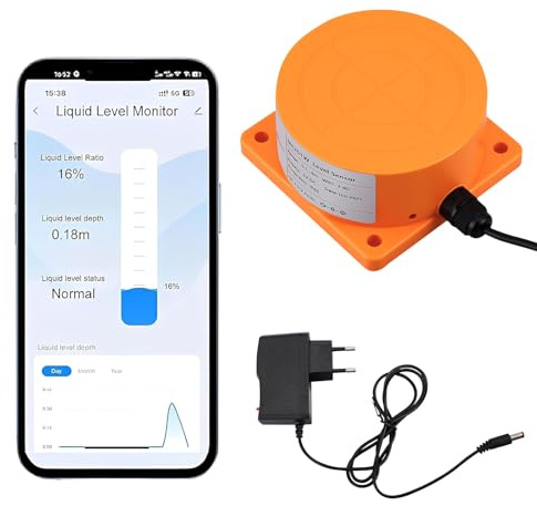 Détecteur d'eau Wi-Fi à ultrasons, capteur de niveau d'eau, moniteur de niveau de liquide, capteur d'eau intelligent, capteur de niveau d'eau et d'huile pour Tuya Smart Life, étanche IP65, alarme en